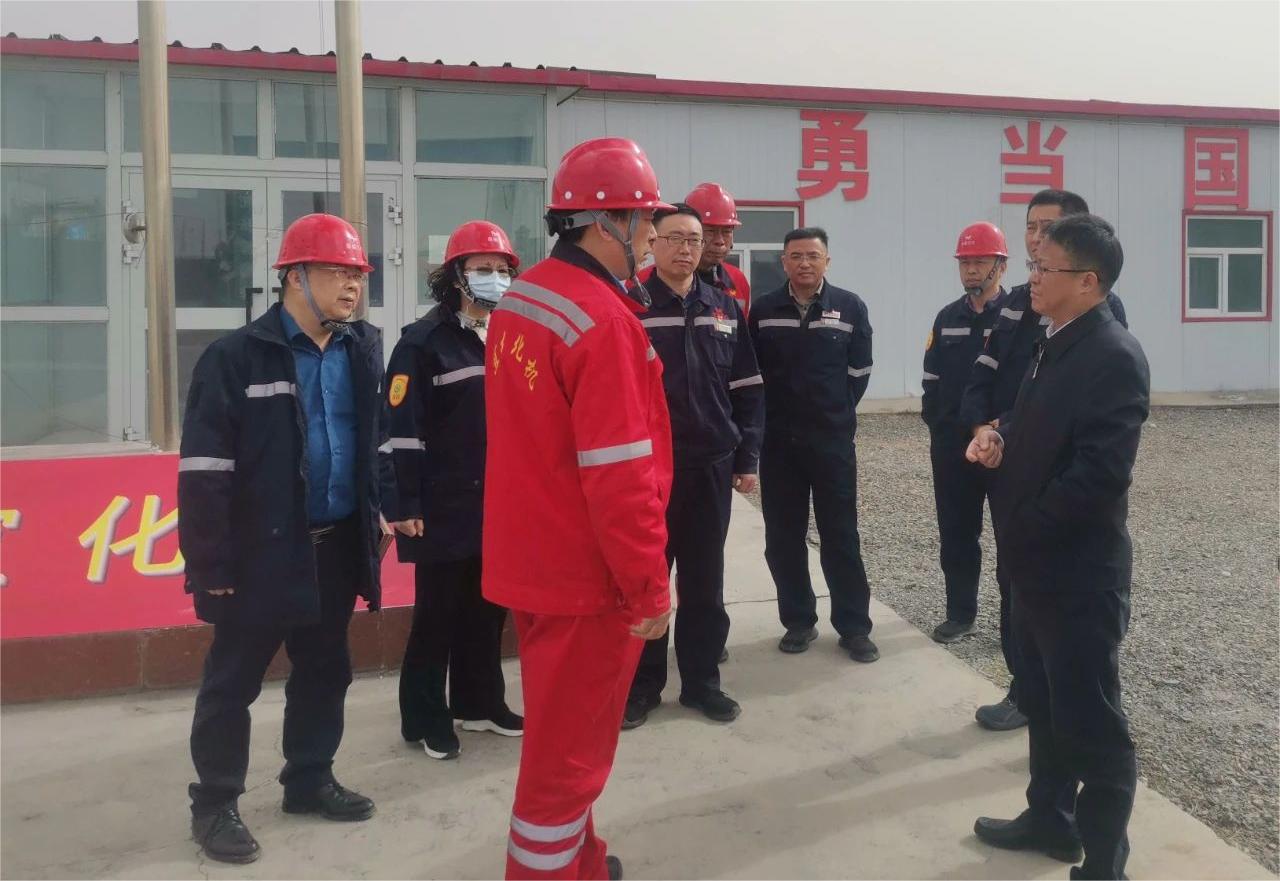 王大真一行到化機公司新疆工程項目部現(xiàn)場調(diào)研(圖1) 王大真一行到化機公司新疆工程項目部現(xiàn)場調(diào)研(圖1)