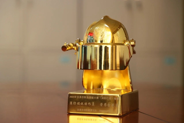 第一！股份公司鄢陽獲頒宜昌市消防設施操作員“榮譽金頭盔”(圖2)